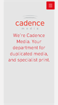 Mobile Screenshot of cadencemedia.co.uk